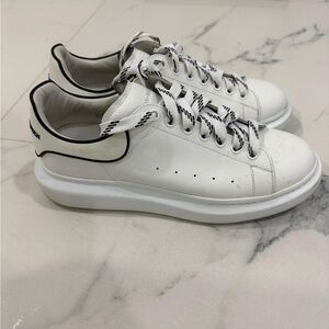 Alexander McQueen White and Black Sneakers